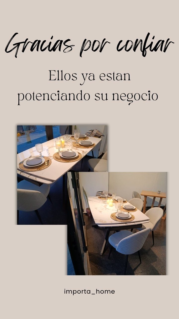 Un salón con mesas y sillas de Importa Home